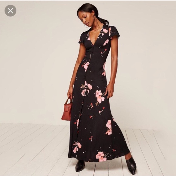 Reformation Austen Dress in verbena